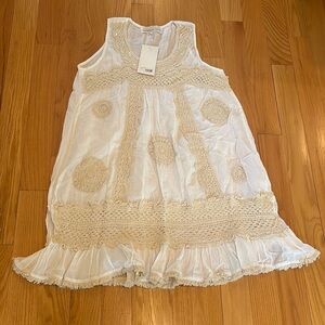 NWT Harmony Culture White and Cream Women’s Dress Size L